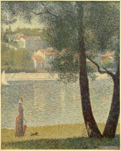 クルブヴォアのセーヌ川 作： Georges Seurat