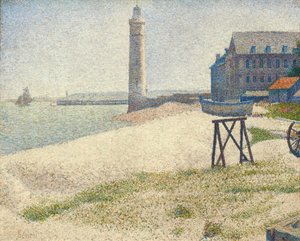 オンフルールの灯台、1886 作： Georges Seurat