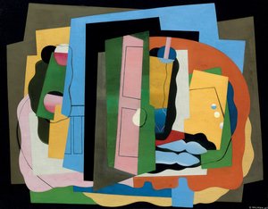 ピンクの扉;ピンクの扉、1927 作： Georges Valmier