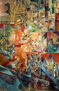 ジョルジュ・ヤクーロフ（1884-1928）の「メトロポリス」。ロシア、20世紀 作： Georges Yakoulov