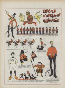 ドイツの侵略の場合。ル・リールのイラスト 作： Georges d 1878 1937 Ostoya