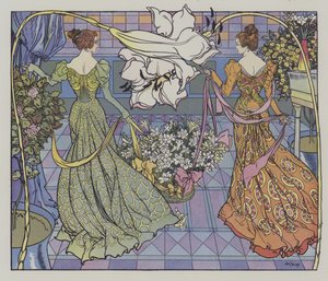 アメリカのユリ祭 作： Georges de Feure