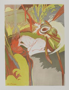 ラソースデュマル、1894（織り紙にカラーリソ） 作： Georges de Feure