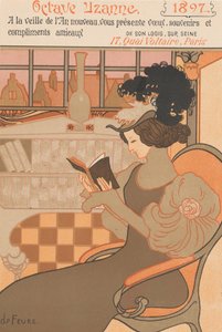 オクターブウザンヌからの1897年の新年の願い、1896年 作： Georges de Feure
