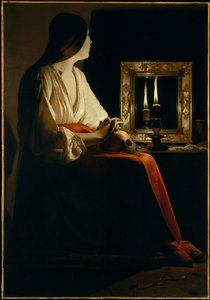 Büßende Maria Magdalena (マグダレーナ ライツマン) 作： Georges de La Tour