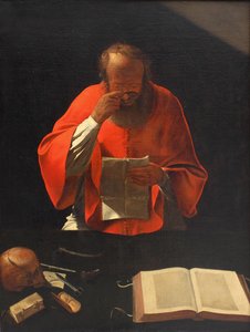 聖ヒエロニムス、1636年頃 作： Georges de La Tour