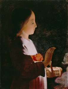 若い聖母マリア、1640年頃 作： Georges de La Tour
