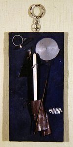 ロシアの水兵（抽象的構図） 1920年頃 （ウッドパネルにミクストメディア） 作： Georgy (circle of) Stenberg