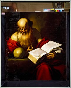 聖ジェローム 作： Gerard (1594 1660) Doullet