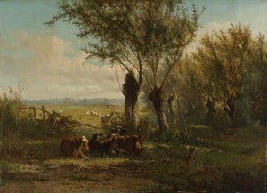 Oosterbeek 近くの牧草地 作： Gerard Bilders