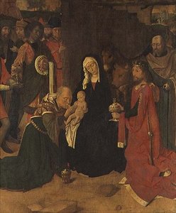 マギの崇拝」1490年頃（油彩・キャンバス 作： Gerard David
