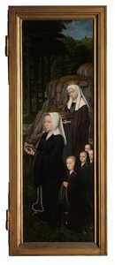 キリストのバプテスマの右パネル、1502-08年頃（パネルに油彩） 作： Gerard David