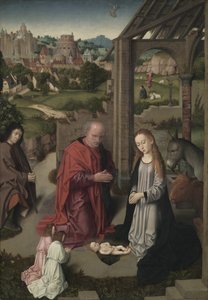 キリスト降誕、1485-90年 作： Gerard David