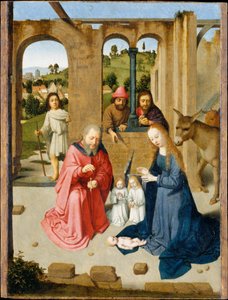 キリスト降誕、1480年代初頭。 作： Gerard David