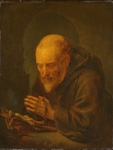 隠者の祈り 作： Gerrit Dou