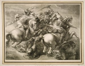 四騎士の戦い（アンギアーリの戦い） 作： Gérard Edelinck