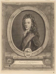 ジェームス 3 世、プリンス オブ ウェールズ 作： Gerard Edelinck after François de Troy