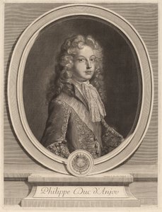 アンジュー公フィリップ 作： Gerard Edelinck after François de Troy