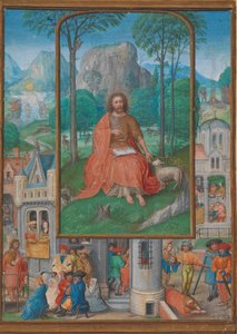 洗礼者聖ヨハネの生涯からのシーンを含む写本の照明、ca. 1515年。 作： Gerard Horenbout