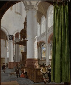 デルフトの旧教会の内部、1654 年