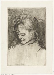 左の少女の肖像画 作： Gerard Jan Bos