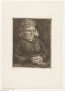 麻の帽子をかぶった女性 フランダースの母 作： Gerard Jan Bos