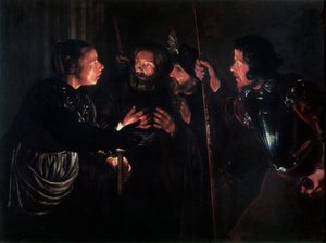 聖ペテロの否定、1620年代。 作： Gerard . Seghers