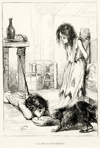 哀れな子供たち、「L」Anne Illustree、1868年のイラスト 作： Gerard Seguin