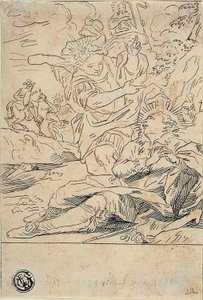 聖者に現れる天使 作： Gerard de Lairesse