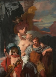 マーキュリーがカリプソにオデュッセウスの解放を命じる 作： Gerard de Lairesse