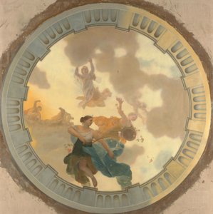 ダイアナとその仲間たちをメインに描いた天井画の一部（中部） 作： Gerard de Lairesse