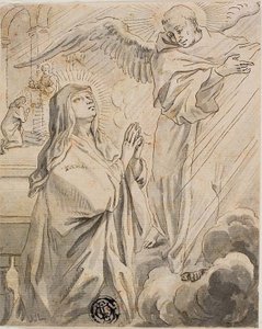 受胎告知 作： Gerard de Lairesse