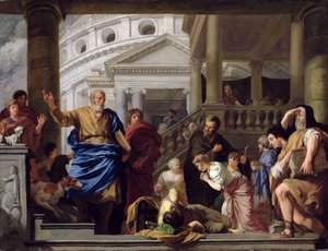 アナニアの死、1687-89 作： Gerard de Lairesse