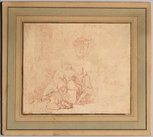 1654年以降の平和と正義のキス。 作： Gerard de Lairesse
