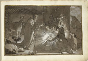 羊飼いの礼拝 作： Gerard ter Borch