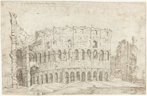 コロッセオ、ローマの遺跡の外観 作： Gerard ter Borch
