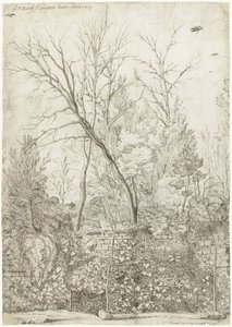 ローマ郊外のヴィラ マダマの庭園 作： Gerard ter Borch