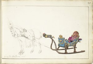 馬とそり 作： Gerard ter Borch (II) (signed by artist)