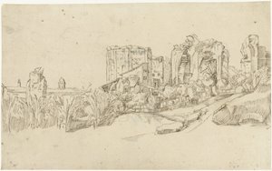 トラヤヌス浴場跡 作： Gerard ter Borch (II)