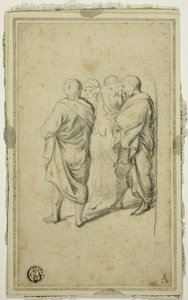 トガを着た4人の男たち 作： Gerard ter Borch