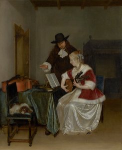 音楽レッスン 作： Gerard ter Borch
