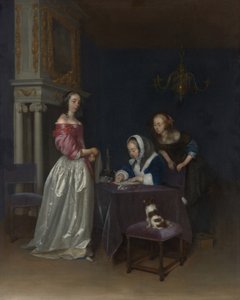 好奇心、1660〜62年頃 作： Gerard ter Borch