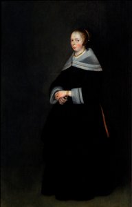 貴婦人の肖像（油彩・パネル） 作： Gerard ter Borch or Terborch