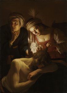 サムソンとデリラ 作： Gerard van Honthorst