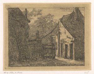 干し草のある農場 ペルニスの農場 作： Gerardus Emaus de Micault