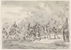 テントキャンプの騎兵 作： Gerardus Emaus de Micault