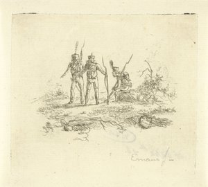 3人の歩兵 作： Gerardus Emaus de Micault