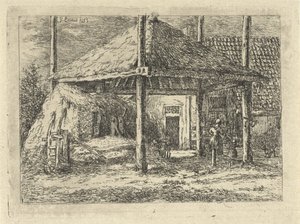干し草の山 ペルニスの干し草棚の屋根 作： Gerardus Emaus de Micault