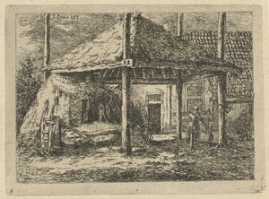 干し草の山 ペルニスの干し草棚の屋根 作： Gerardus Emaus de Micault