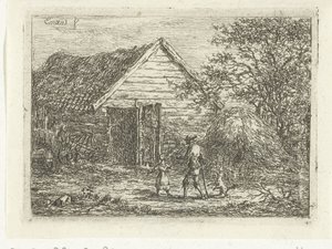 芝小屋のハンター ここは誰も通れません 作： Gerardus Emaus de Micault